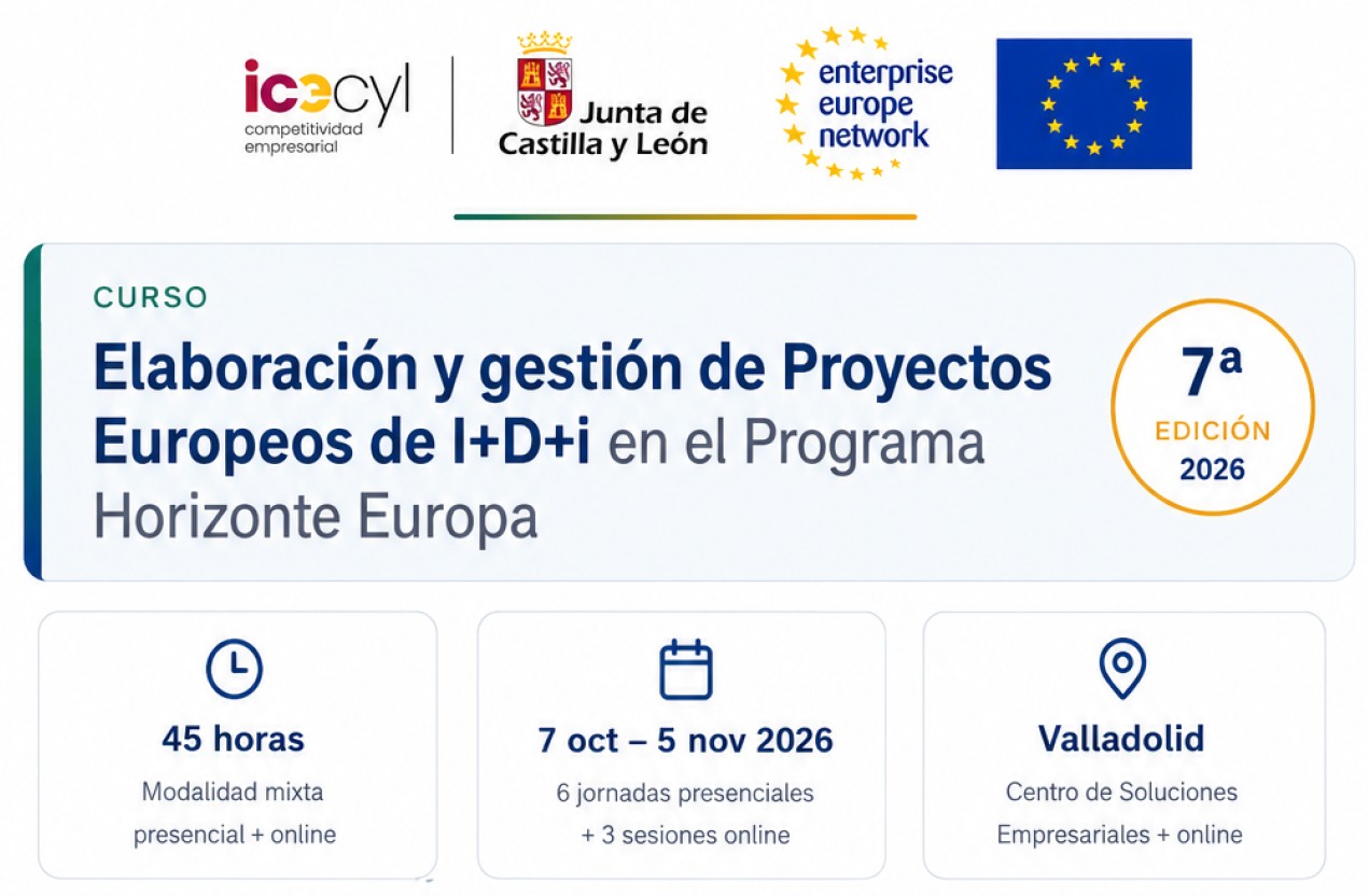 En este momento estás viendo Nueva edición del Curso de Elaboración y Gestión de Proyectos Europeos de I+D+i en Horizonte Europa